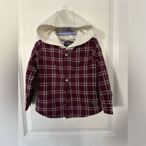Buffalo David Bitton Hooded Flannel Jacket Size 2T